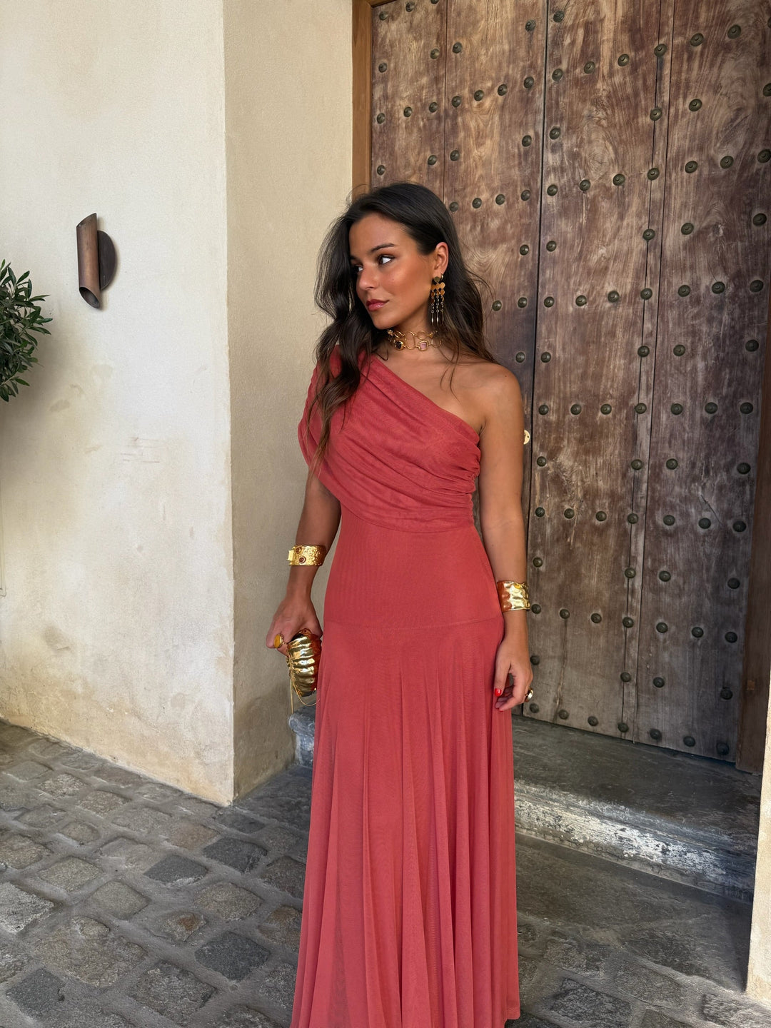 Rosa- Vestido Longo Vermelho