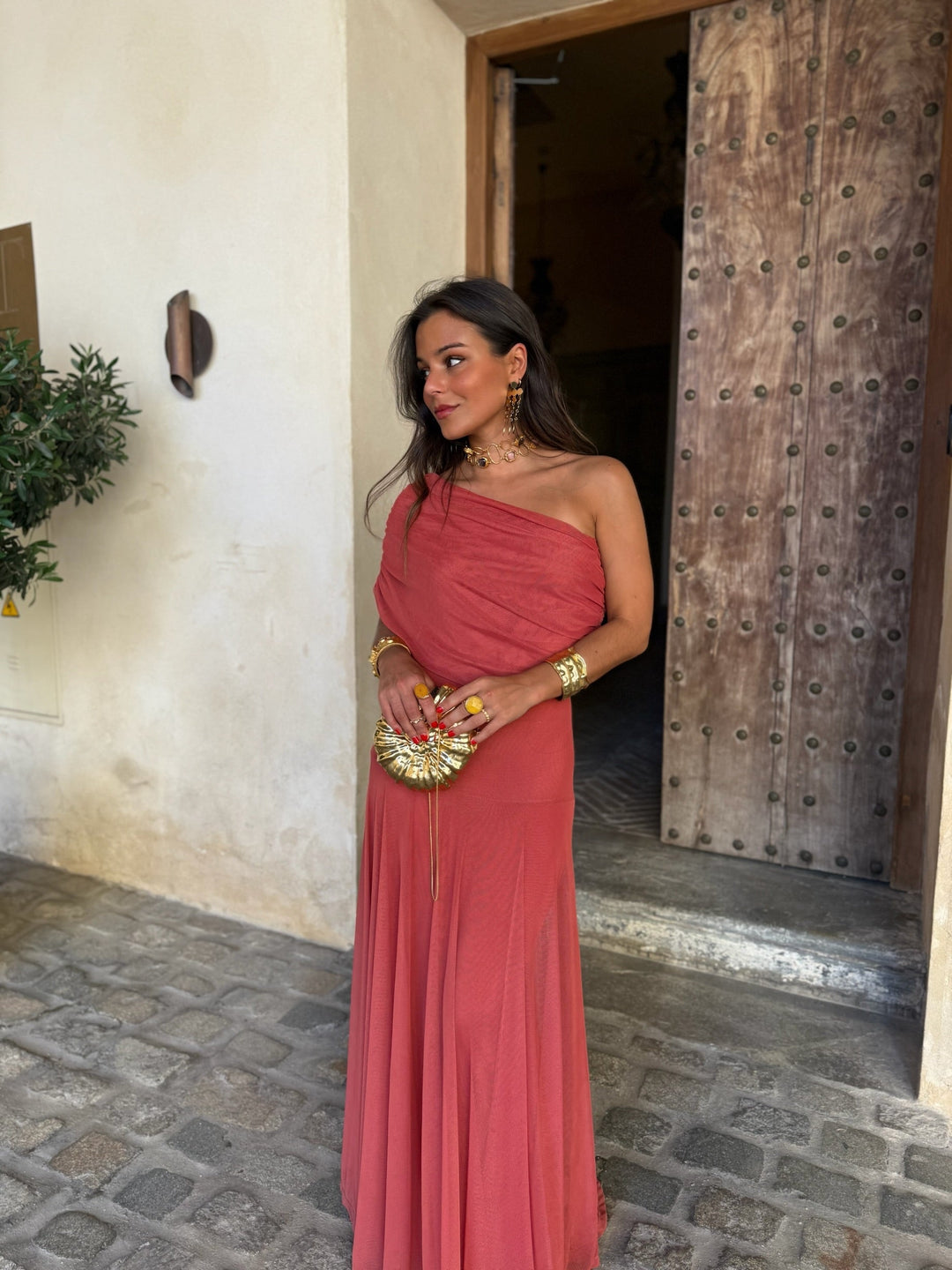 Rosa- Vestido Longo Vermelho