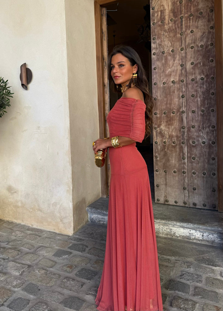 Rosa- Vestido Longo Vermelho