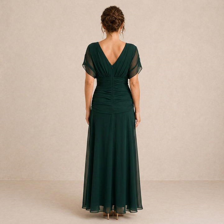 Margarida - Vestido longo decote em V