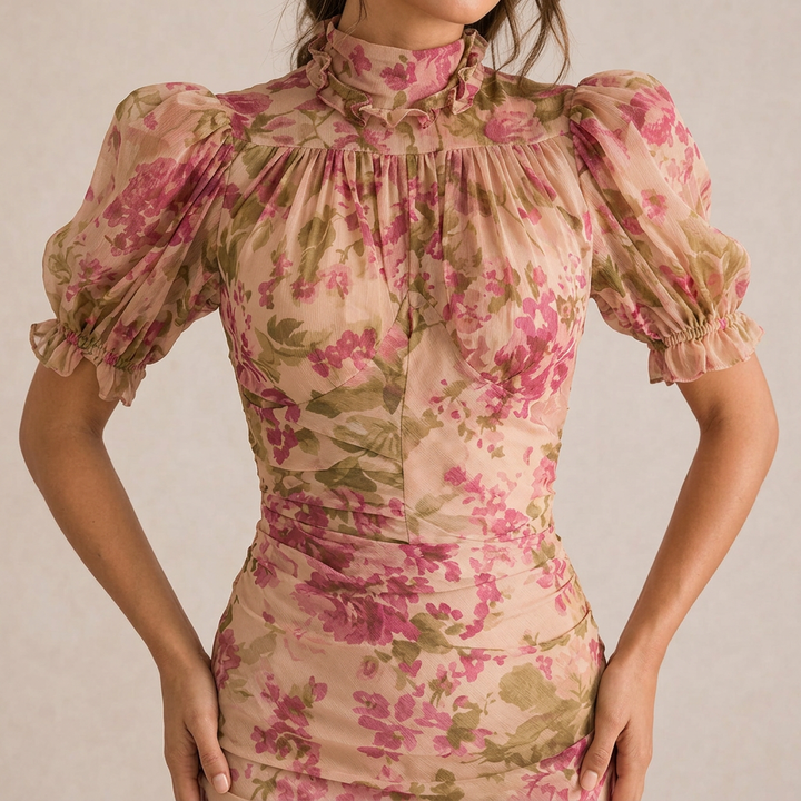 Sara - Vestido longo estampado