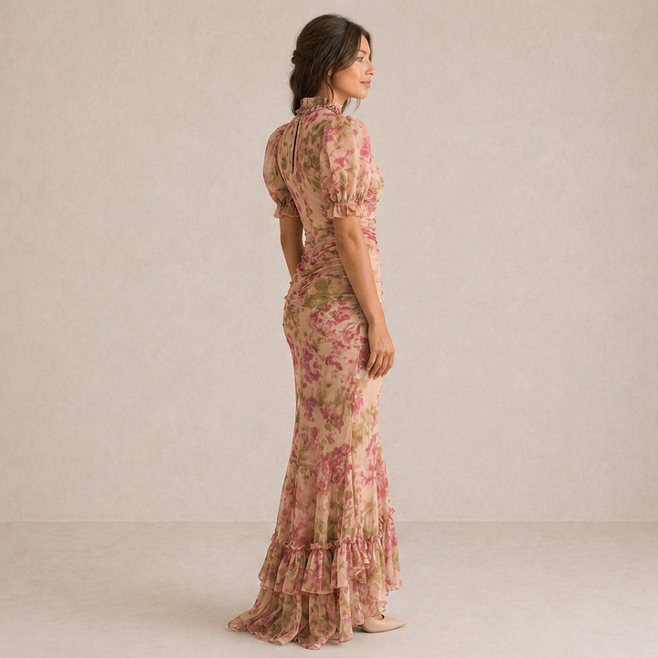 Sara - Vestido longo estampado